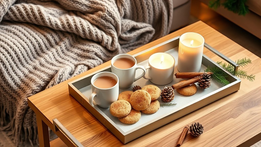 choosing winter coffee trays