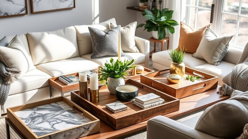 15 Best Coffee Table Trays to Elevate Your Living Space Aesthetic - Mad ...