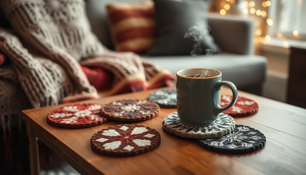 durable absorbent aesthetic coasters