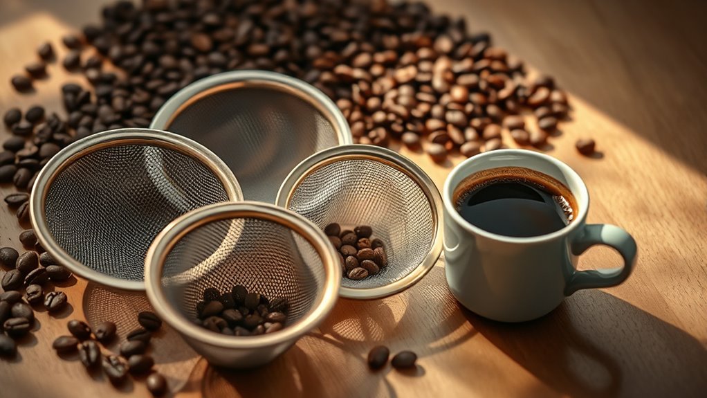 fine coffee brewing sieves