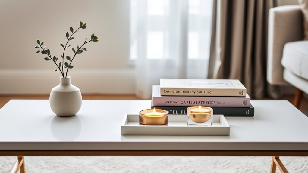 minimalist coffee table decor