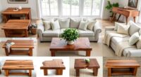 rustic coffee table sets