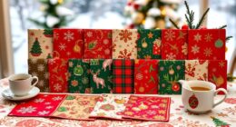 stylish festive coffee napkins