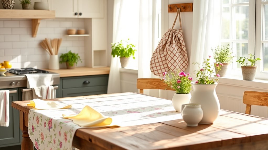 summer kitchen linens selection