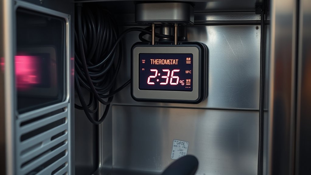 check thermostat and temperature