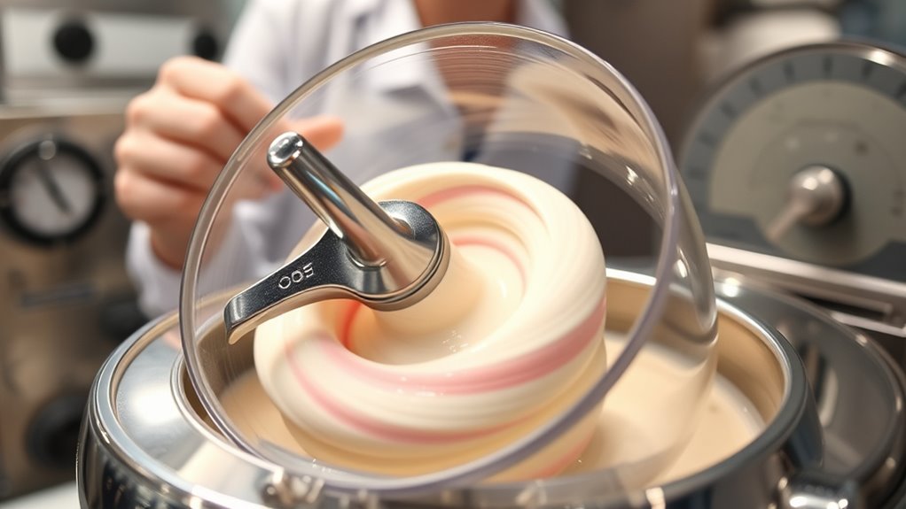 churning speed and duration