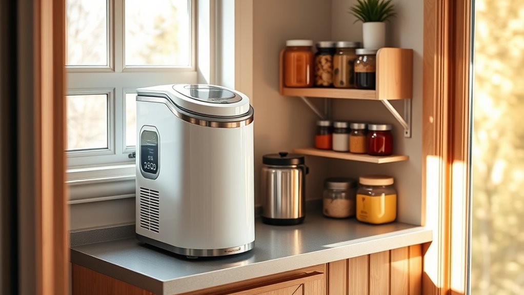 compact quiet multi functional ice cream makers