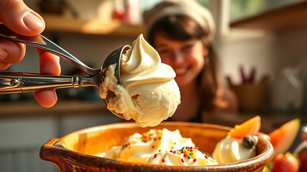 creating delicious homemade ice cream