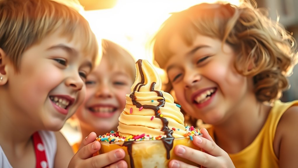 creative banana ice cream enhancements