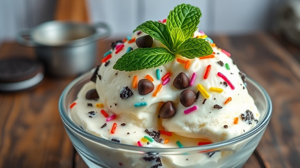 customize ice cream with mix ins