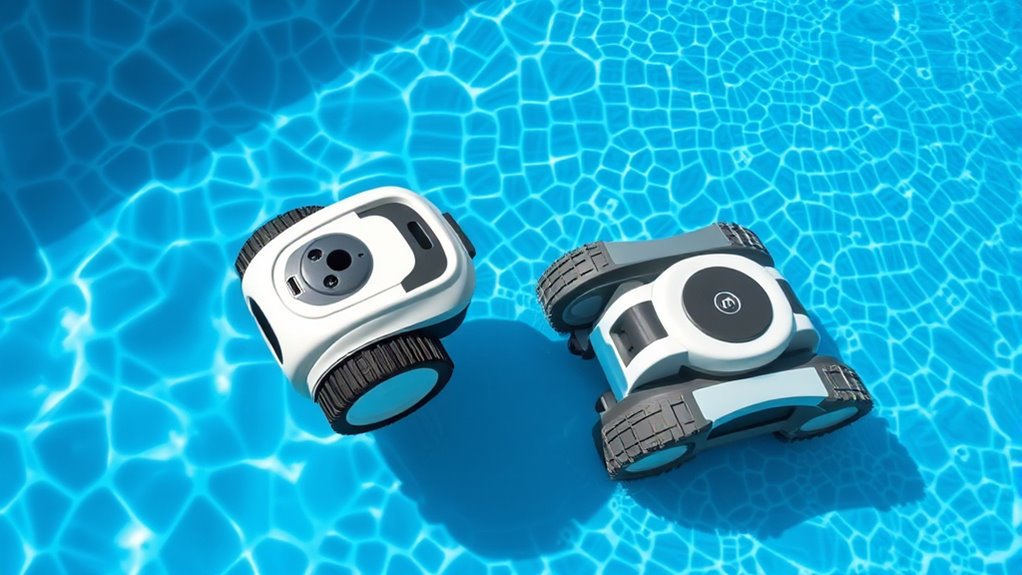 energy efficient robotic pool cleaning