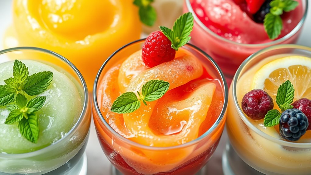 enhanced fruity sorbet infusions