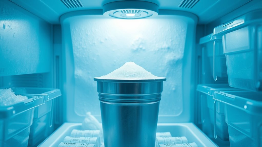 ensure proper freezing conditions