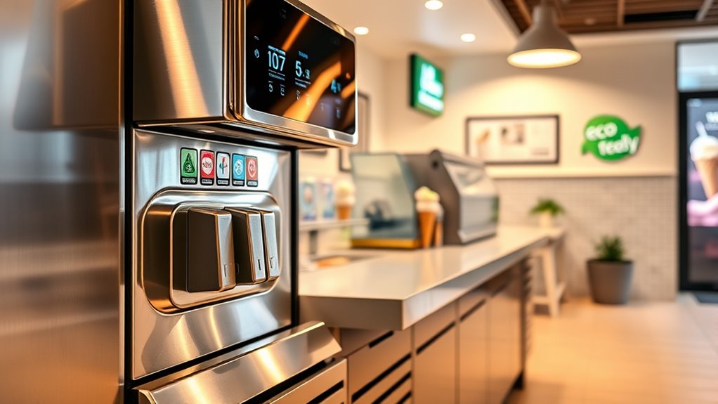 evaluate ice cream equipment efficiency