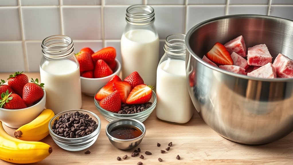 gather vegan ice cream ingredients