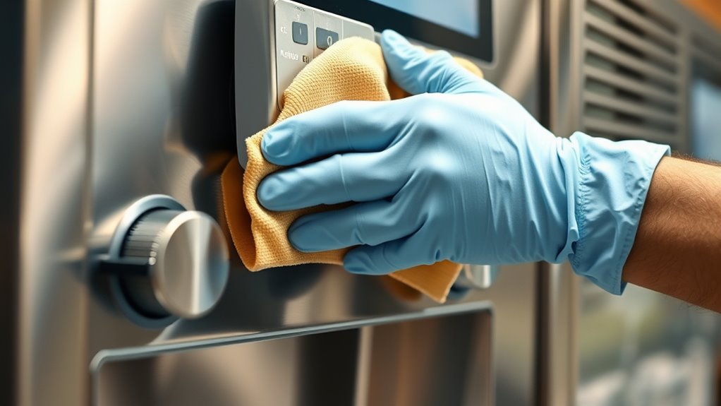 gentle cleaning with soft cloths