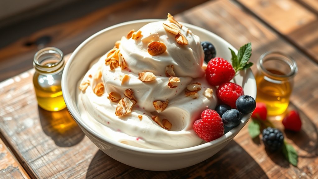 healthy fats enhance ice cream