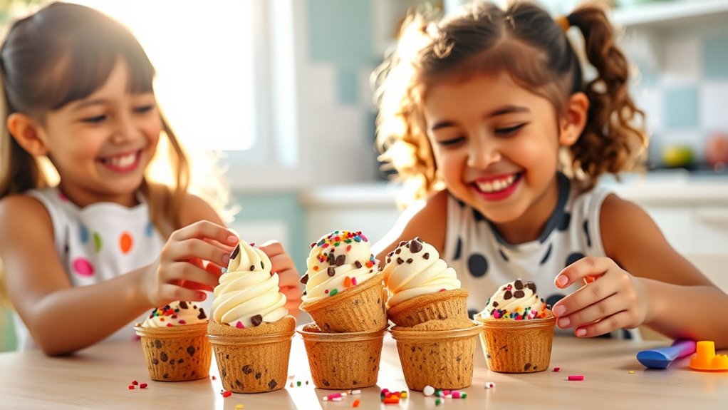 homemade cookie dough cups