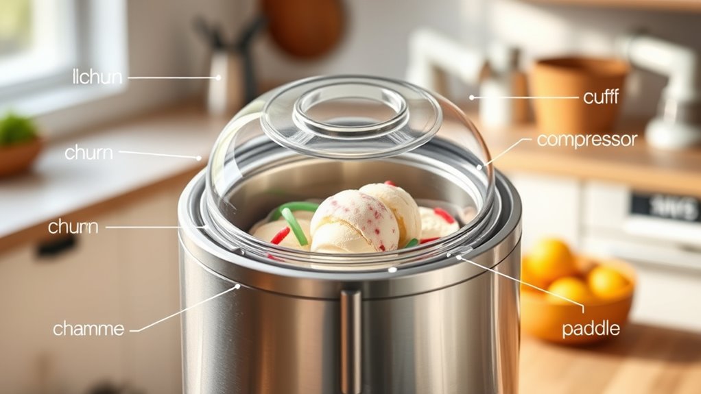 ice cream maker features