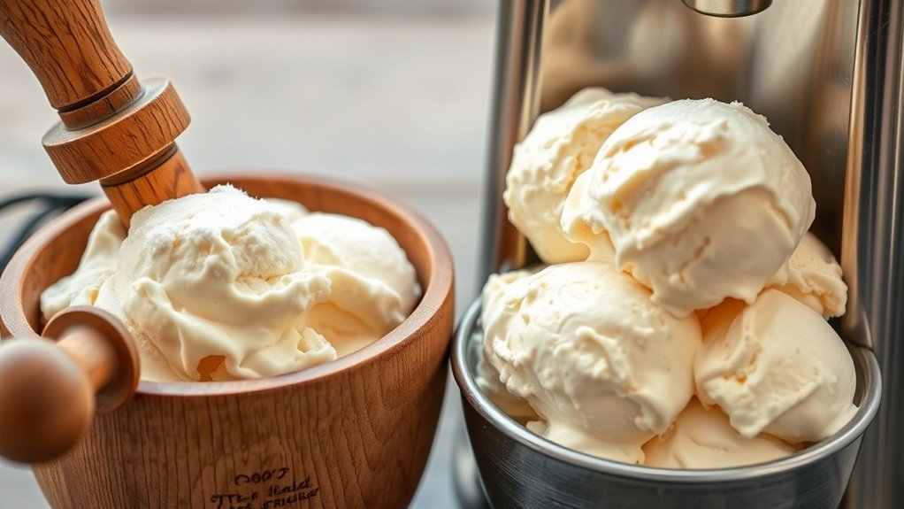 ice cream texture and flavor