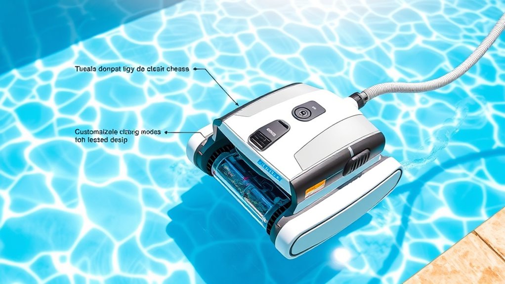 key suction pool cleaner features