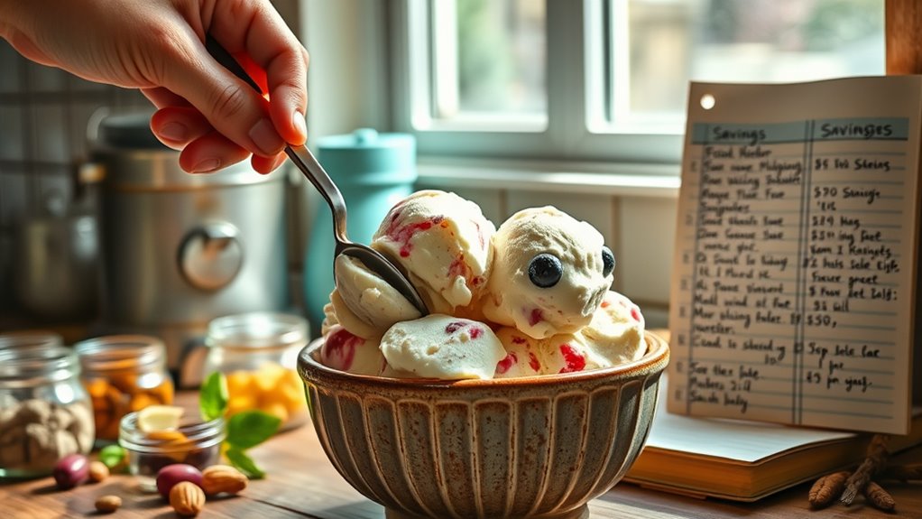 long term homemade ice cream savings