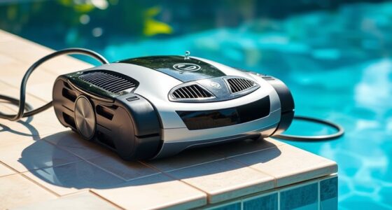 maintain robotic pool cleaner