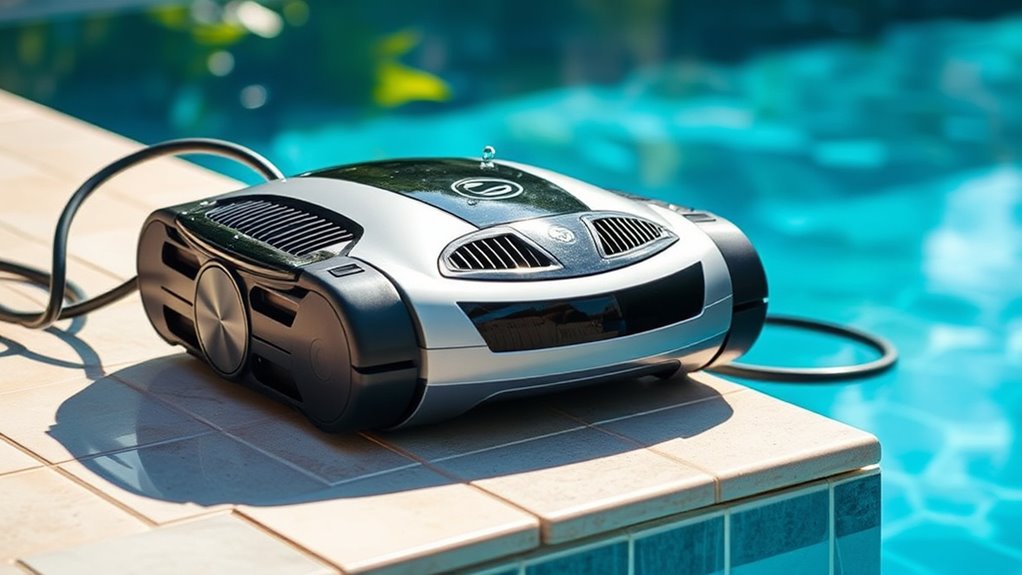maintain robotic pool cleaner