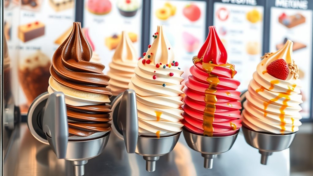perfect soft serve presentation