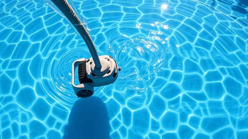 pressure powered pool cleaning efficiency