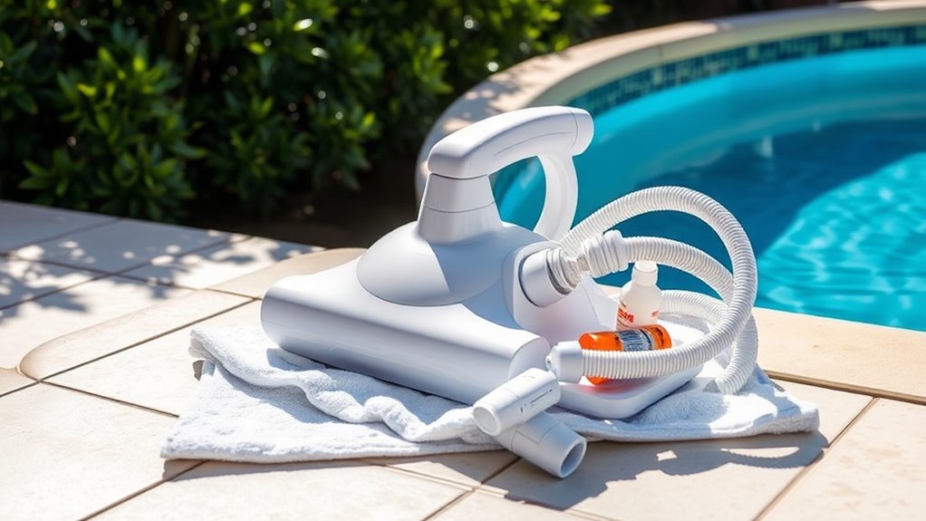 proper pool cleaner storage
