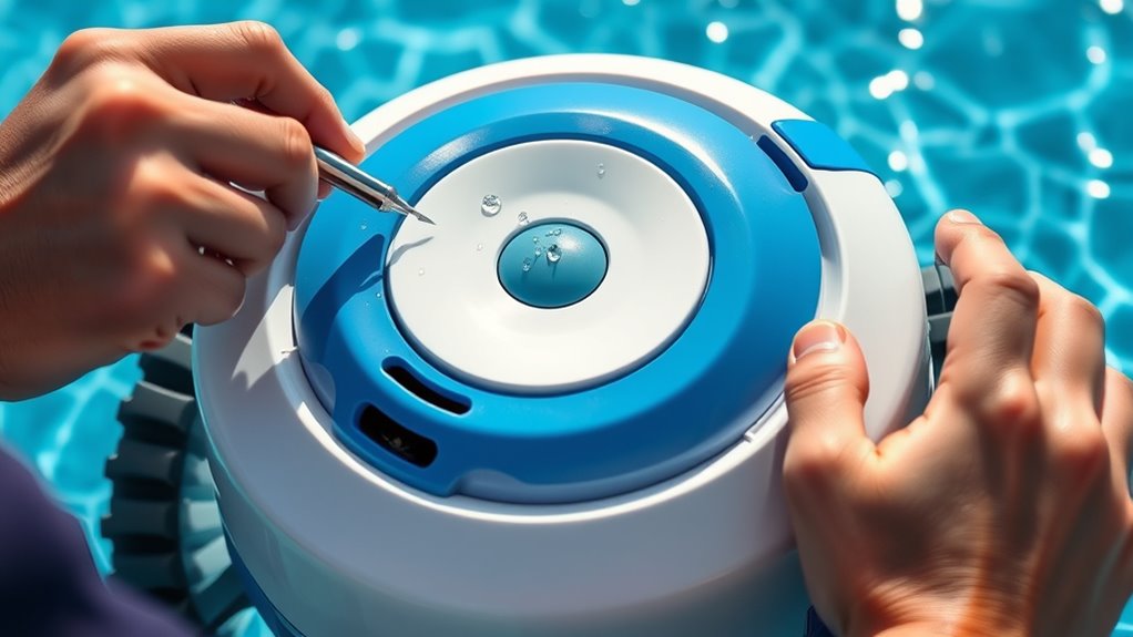 regular robotic pool cleaner upkeep