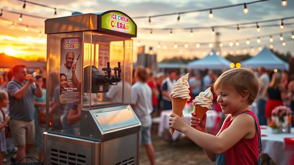 rent out ice cream machine