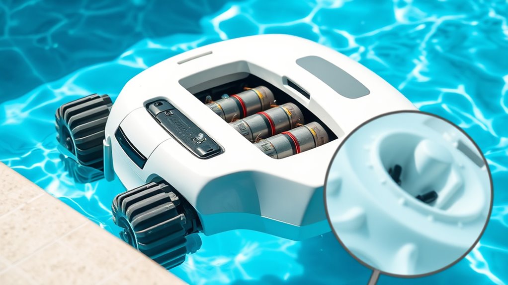 robotic pool cleaner battery care