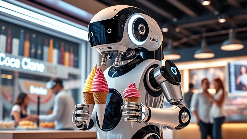robots enhance ice cream industry