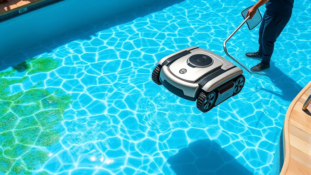 robots save pool energy