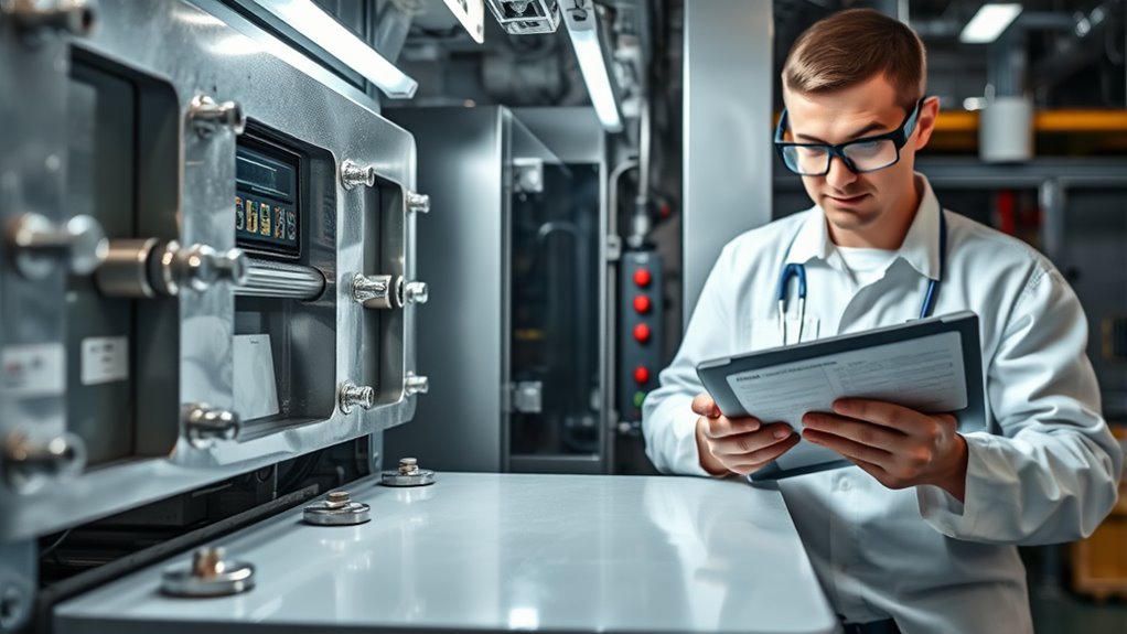 schedule routine equipment inspections