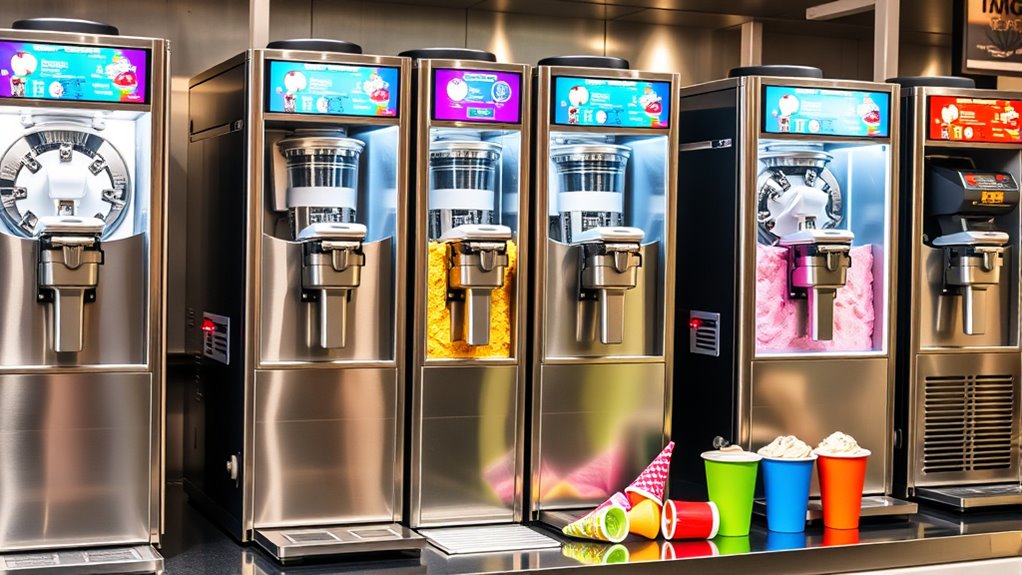 types of commercial ice cream machines