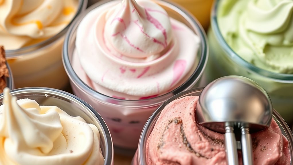 types of ice cream mixes