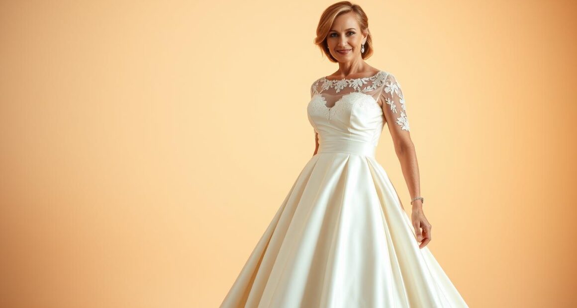 Elegant Wedding Dress For Brides Over 40