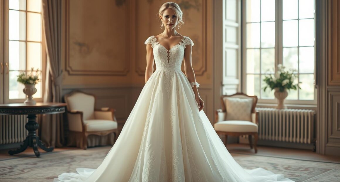Elegant Wedding Dress For Brides Over 50