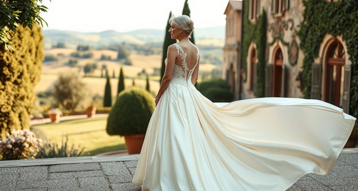 Elegant Wedding Dress For Brides Over 60