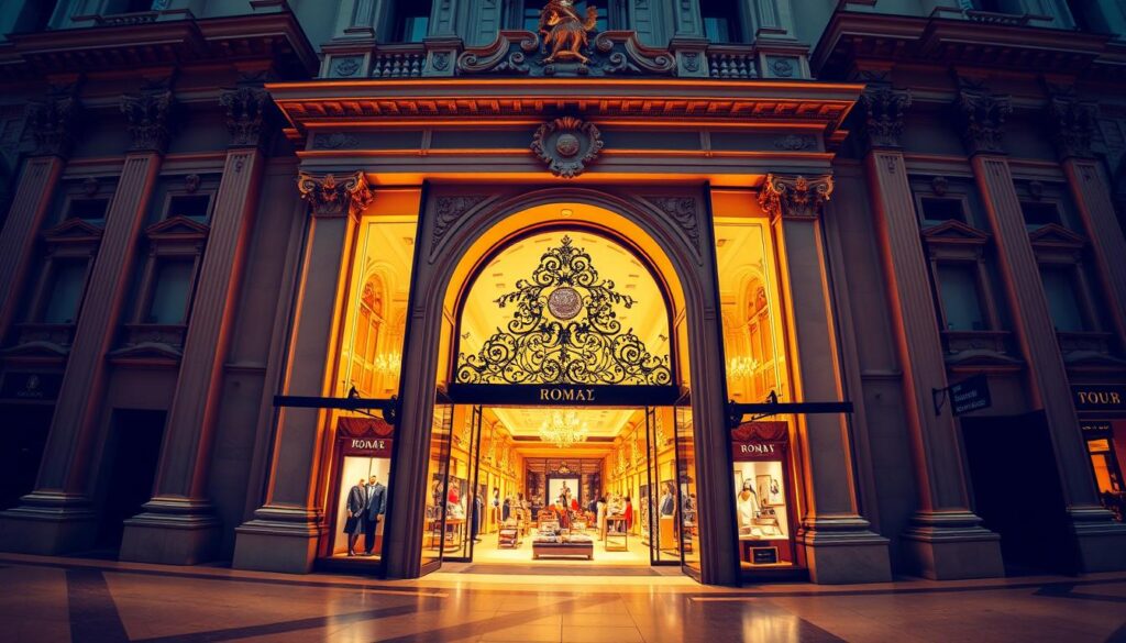 Luxury department stores Rome