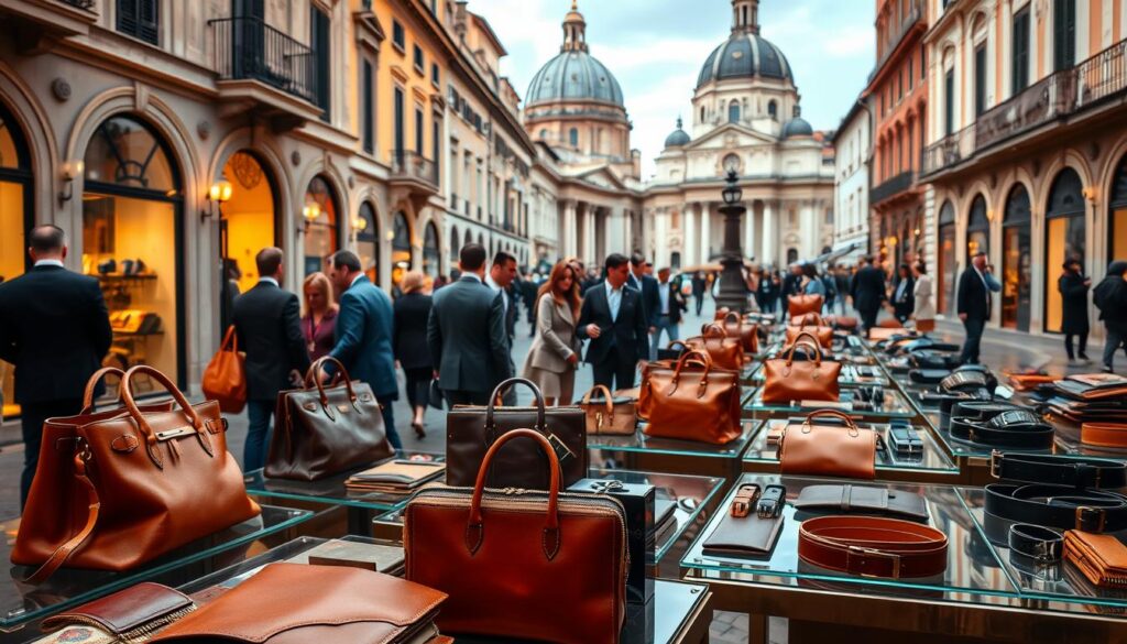 Luxury leather goods Rome