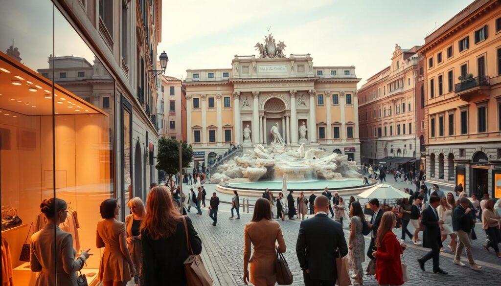 Luxury shopping events Rome