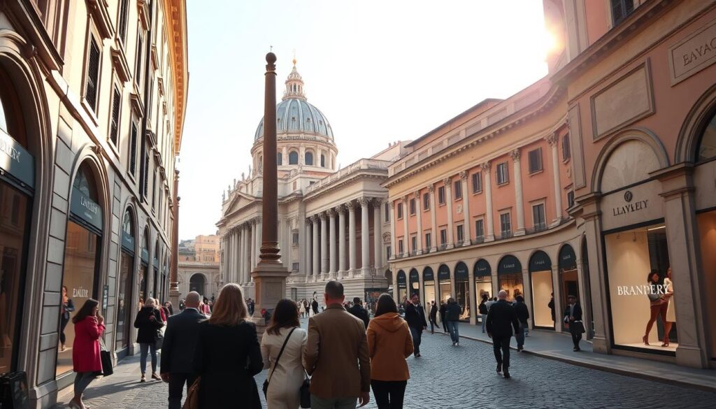 Luxury shopping in Rome