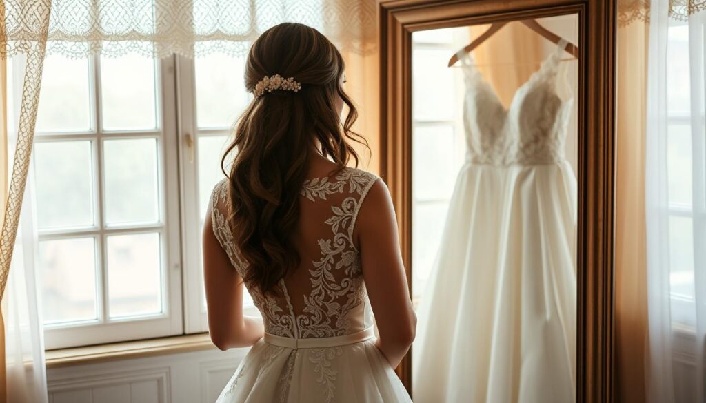customizing wedding gown