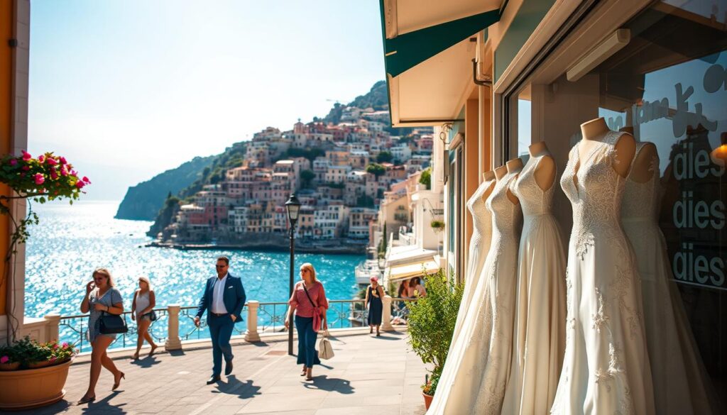 local wedding dress designers Positano