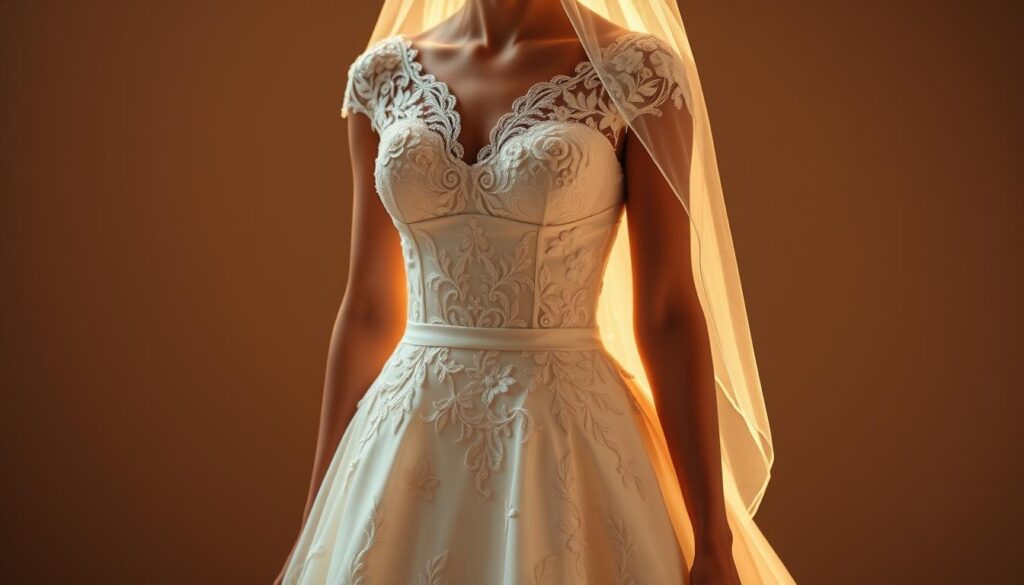 personalized wedding dress features
