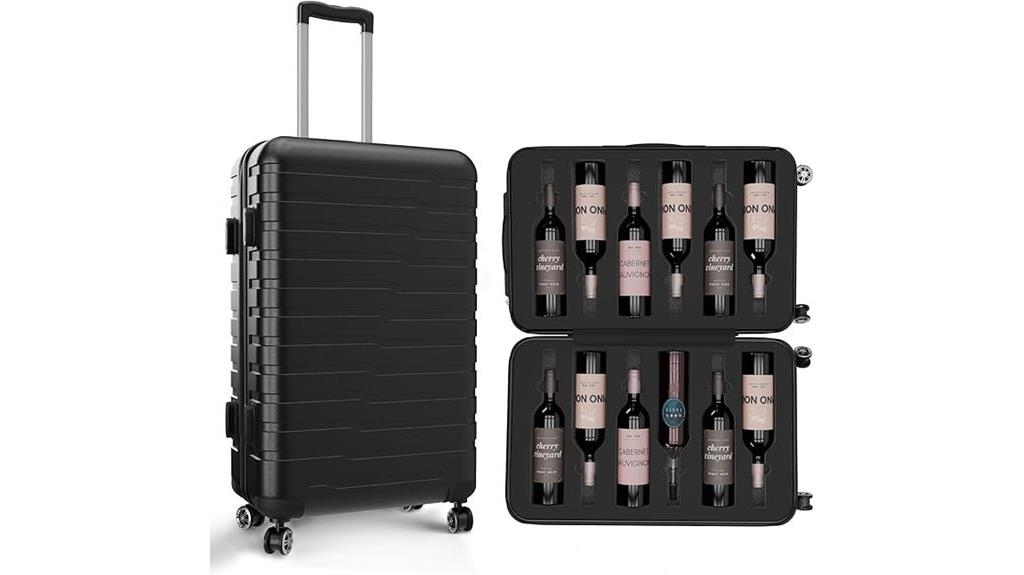 12 bottle airplane wine case